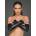Noir Handmade F213 Elastic Eco Leather Fingerless Gloves M