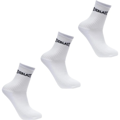 Everlast Юношески чорапи Everlast 3 Pack Crew Socks Junior - White