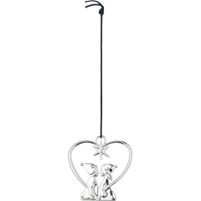 Kähler Design Heart Children vánoční ozdoba stříbrná