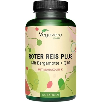 Vegavero Red Yeast Rice | with Bergamot & CoQ10 [120 капсули]