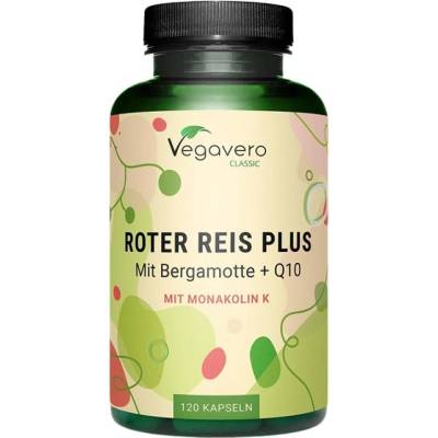 Vegavero Red Yeast Rice | with Bergamot & CoQ10 [120 капсули]