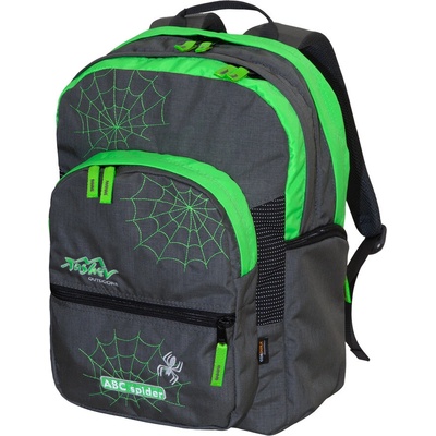 Tashev Outdoors Раница за училище ТАШЕВ ABC Spider Сиво/Зелено
