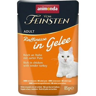 Animonda Vom Feinsten Adult Raffinesse v želé bohaté na kuracie s Krůtou 85 g