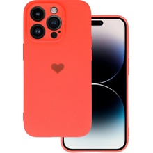 Vennus Silikonové se srdíčkem Iphone 13 Pro Max design 1 coral