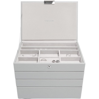 Stackers Ковчеже за бижута Stackers Pebble четворен cлassic каменносиво (74498)