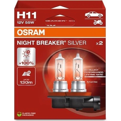 Osram Night Breaker Silver 64211NBS-2HB H11 PGJ19-2 12V 55W