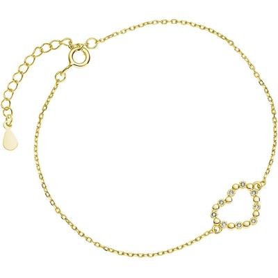 Olivie stříbrný SRDCE GOLD 5210