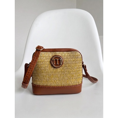 Monnari Letná slamená crossbody kabelka – hnedá