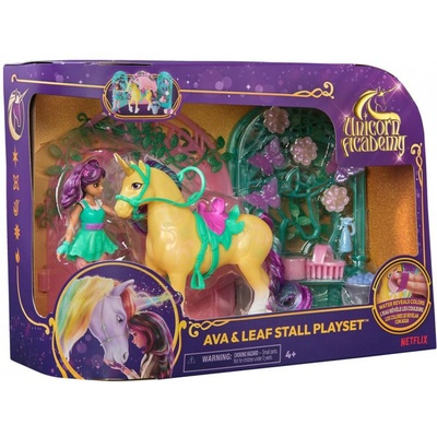 Академия за еднорози малка хамбар с кукла Ава и с еднорог Лийф, който променя цветовете (6072051)