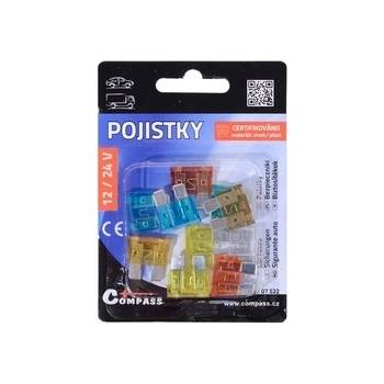 Pojistky nožové 10 ks midi