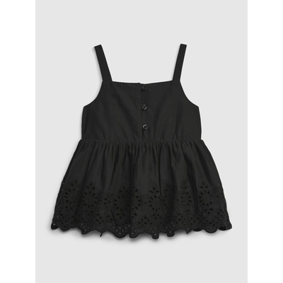 GAP Бебешки потник топ с мадейра GAP GAP | Cheren | Момичешки | 92