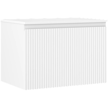 Mexen Rivel шкаф за баня под мивка 70 см с плот, 1 чекмедже, оребрен, бял мат - 91A20-07047-1-BFC01 (91A20-07047-1-BFC01)