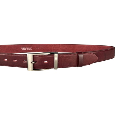 Penny Belts pánský kožený opasek 35-020-19-95 bordó