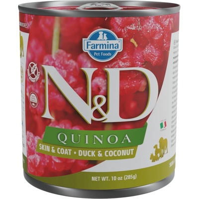N&D dog Quinoa Skin Coat Duck Coconut 285 g
