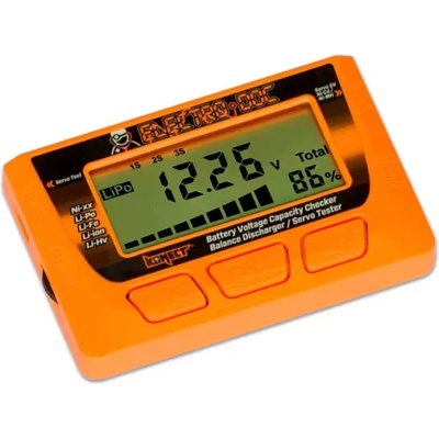 KONECT Тестер за батерии волтметър чекер за липо клетки Battery Voltage Capacity Checker +balance + servo tester KN-ELECTRO-DOC (KN-ELECTRO-DOC)