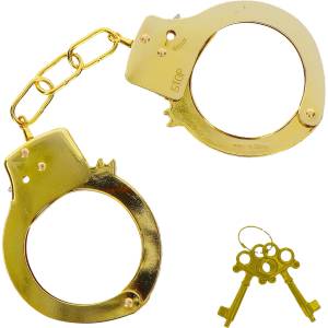Toy Joy ToyJoy Metal Handcuffs gold