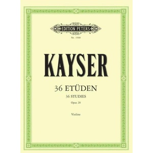 36 STUDIES OP20 VOR VIOLIN | Heinrich Ernst Kayser, Hans Sitt (ISBN: 9790014016579)
