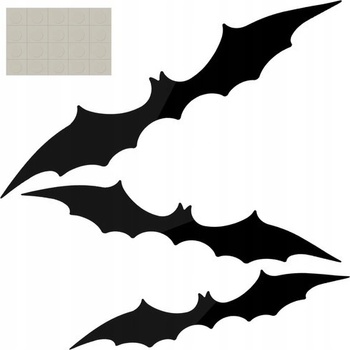 Malatec 22004 Netopýr Halloween 3 ks černý 51121