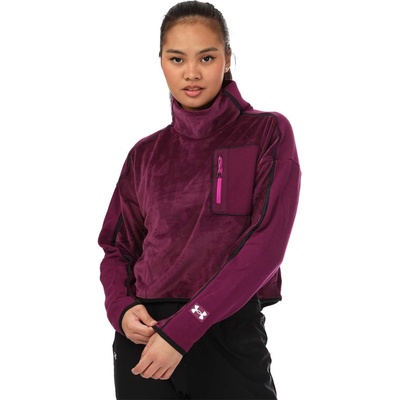 Under Armour Поларена блуза Under Armour Journey Fleece Mock Neck Top - Purple