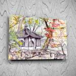 Art gift Стъклено АРТ пано - Горска къща