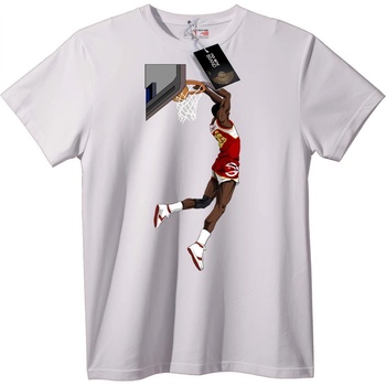 NOONEBRAND Тениска Баскетболен Данк - 2XL, White
