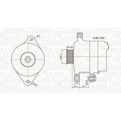 Alternátor MAGNETI MARELLI MQA2062