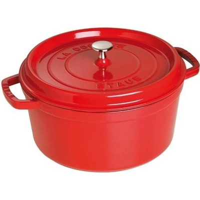 Staub Cocotte hrnec kulatý 26 cm 5,2 l červený – Zbozi.Blesk.cz