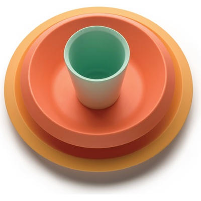 A di Alessi Детски съдове Giro Kids оранжеви 3 части (UNS05S1)