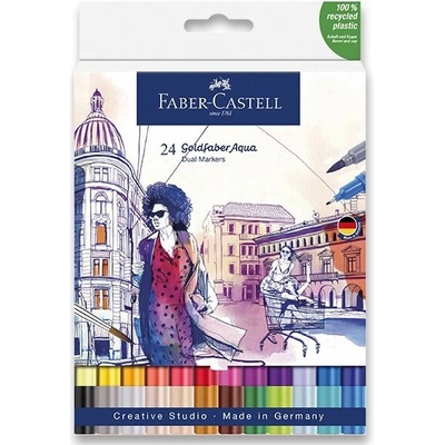 Faber-Castell 164624 Goldfaber Aqua Dual Marker 24 ks