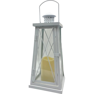 PRODEX Import s.r.o. Lampa plechová s LED svíčkou 37 x 15 cm Prodex 220095