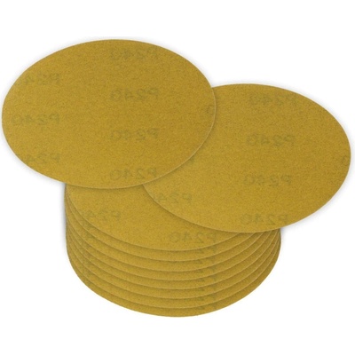 DEMA Brúsny papier pre excentrickú brúsku 115 mm P240, 10 ks