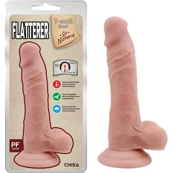 Image 1 of Пенис дилдо с тестиси, интимен ласкател, 18, 6см. - Flatterer Flesh (CHISA00251)