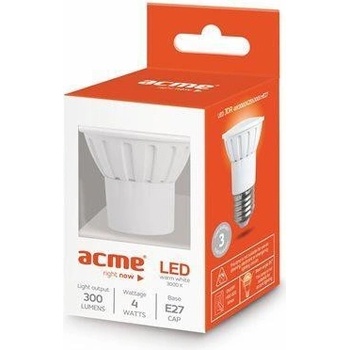 Acme LED žárovka E27 JDR 300lm 4W 3000K Teplá bílá