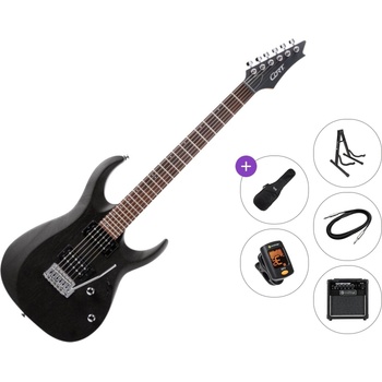 Cort X100 Premium SET Open Pore Black Електрическа китара