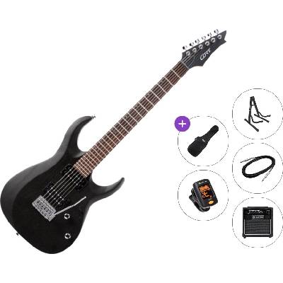 Cort X100 Premium SET Open Pore Black Електрическа китара