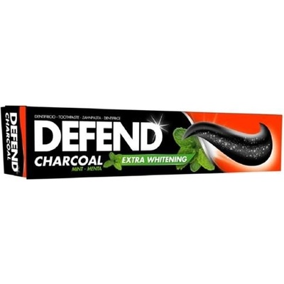 Defend Charcoal Extra Whitening Mint Zubná pasta 75 ml