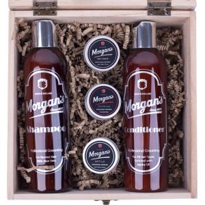 Morgan's Pomade Wooden Shampoo & Style Box