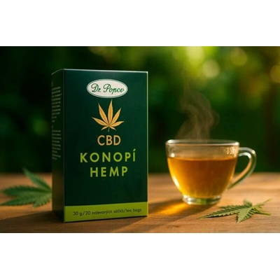 Dr. Popov Konopný čaj s CBD 4% 30 g
