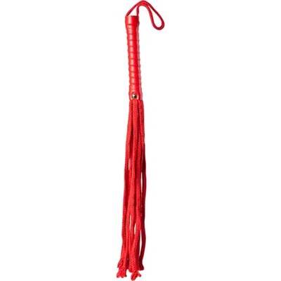 Guilty Bdsm Камшик с памучни ресни "cotton red flogger" 50 см