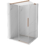 Mexen Rox L плъзгаща се душ кабина 110 x 95 см, прозрачно, четкана мед - 8C2L-110-095-65-00 (8C2L-110-095-65-00)