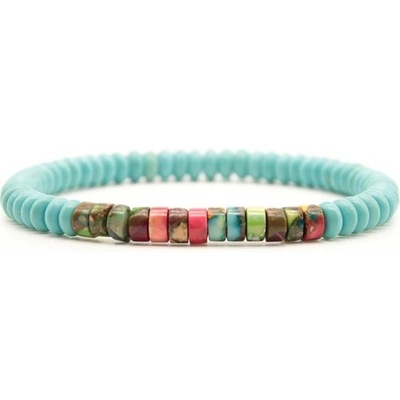 Naky pánský Císařský jaspis & Tyrkys N077