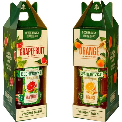 Becherovka Duopack Orange a Grapefruit 20% 2 x 0,5 l (karton)