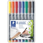 STAEDTLER Комплект маркери Staedtler Lumocolor 317 OHP M, 8 цвята (21102-А)