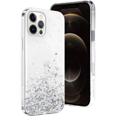 SwitchEasy Starfield Case - дизайнерски удароустойчив хибриден кейс за iPhone 12 Pro Max (прозрачен)