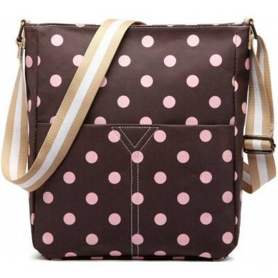 Kabelka Lulu Dot crossbody II hnědá hnedá