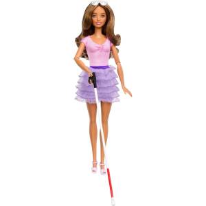 Barbie Mattel Barbie: Fashionistas #228 Американска фондация за слепи - Сляпа кукла (HRH17) (104383)