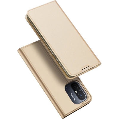 Dux Ducis Калъф с отделение за карти Dux Ducis Skin Pro за Xiaomi Redmi 11A / Poco C55 / Redmi 12C, златист (6934913030875)