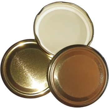 Image 1 of Капачки за буркани с винт ф 82 мм - златни