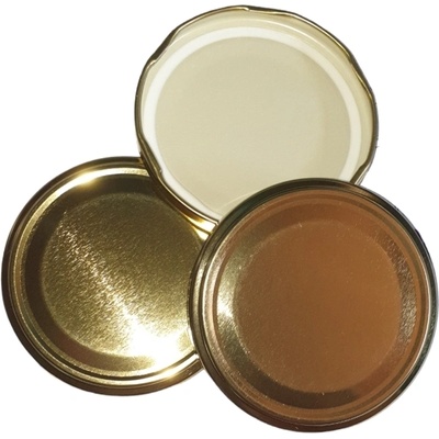 Капачки за буркани с винт ф 82 мм - златни