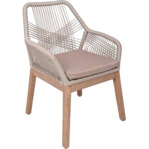 Garden Pleasure Бежов градински стол от масивно дърво Pomona - Garden Pleasure (985286)